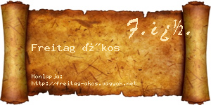 Freitag Ákos névjegykártya